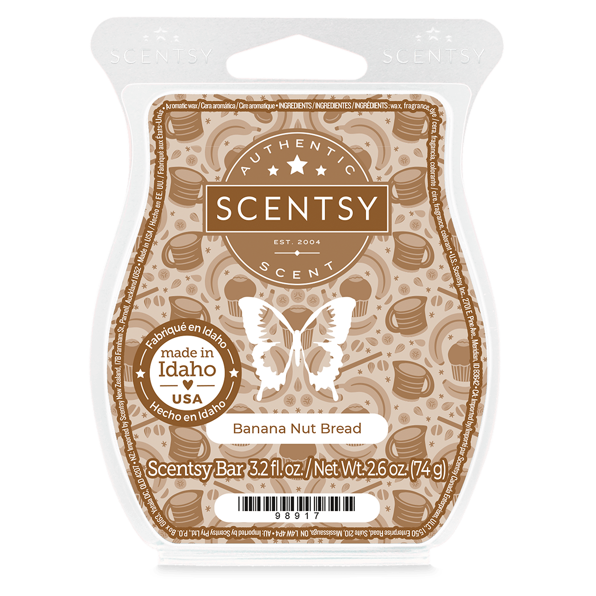 Banana Nut Bread Scentsy Bar