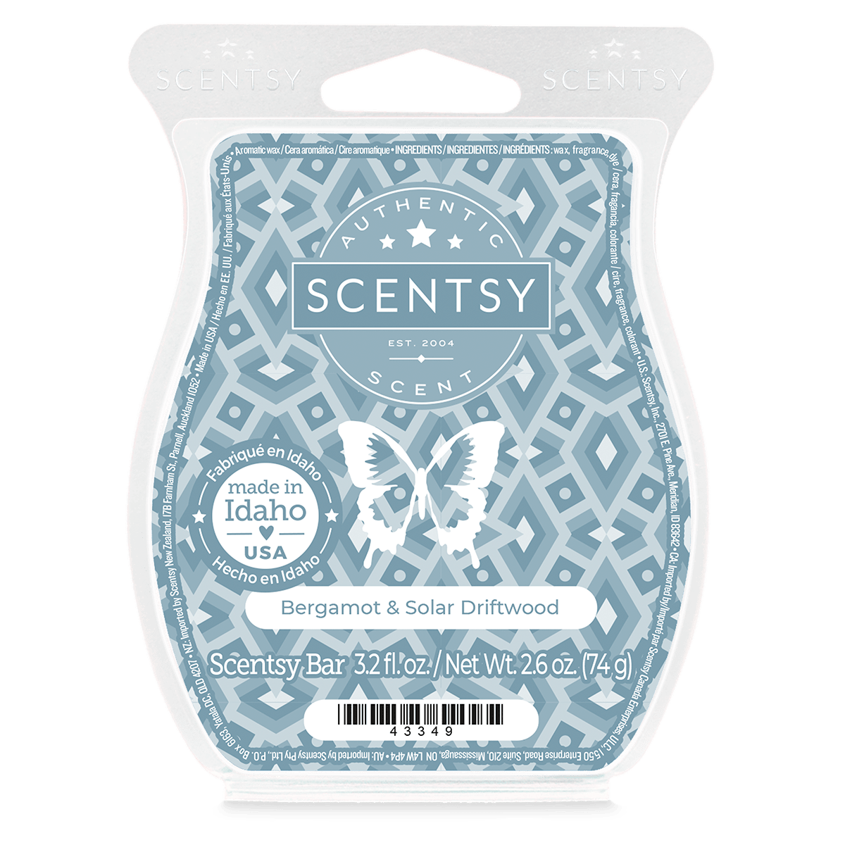 Bergamot & Solar Driftwood Scentsy Bar