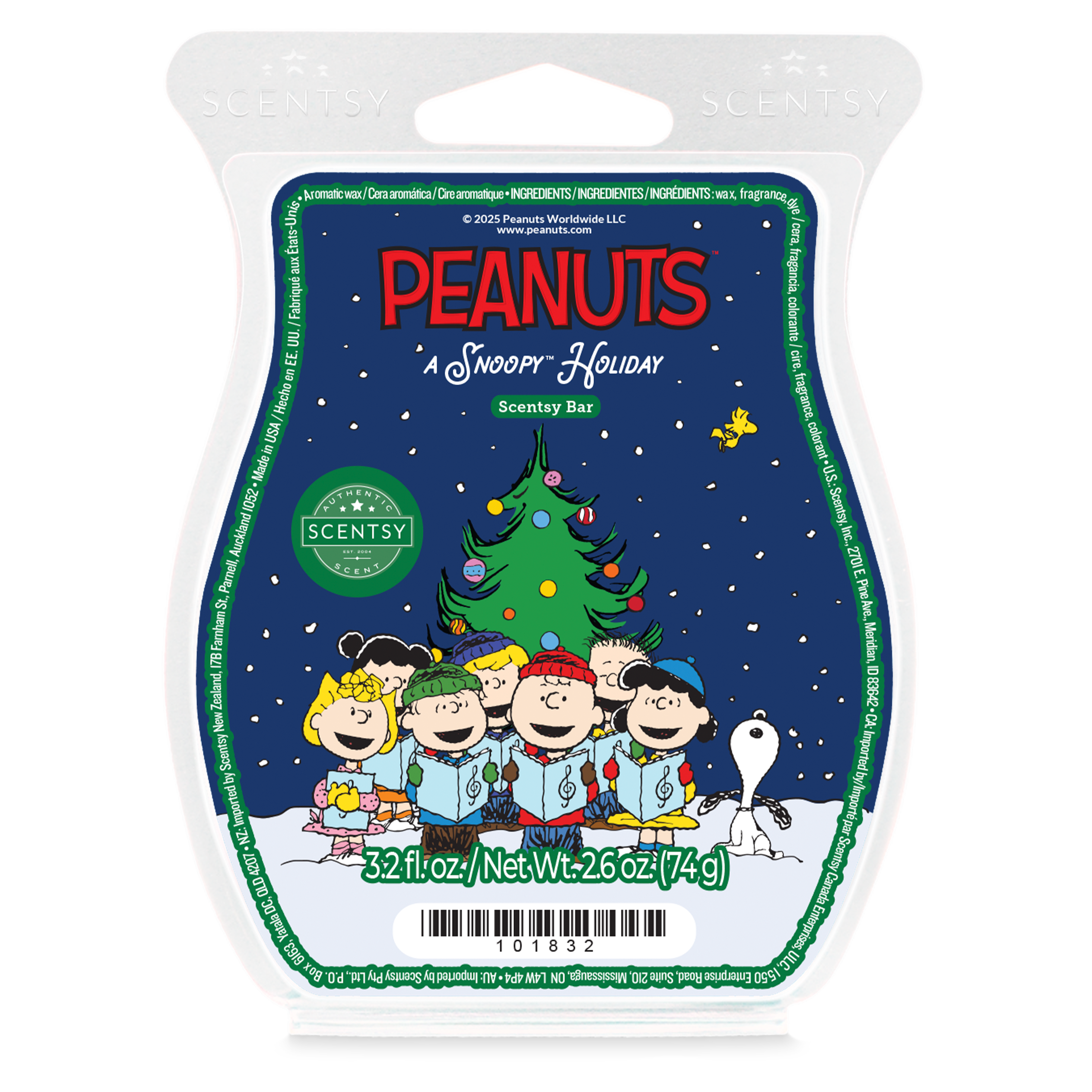 Peanuts A Snoopy Holiday Scentsy Bar