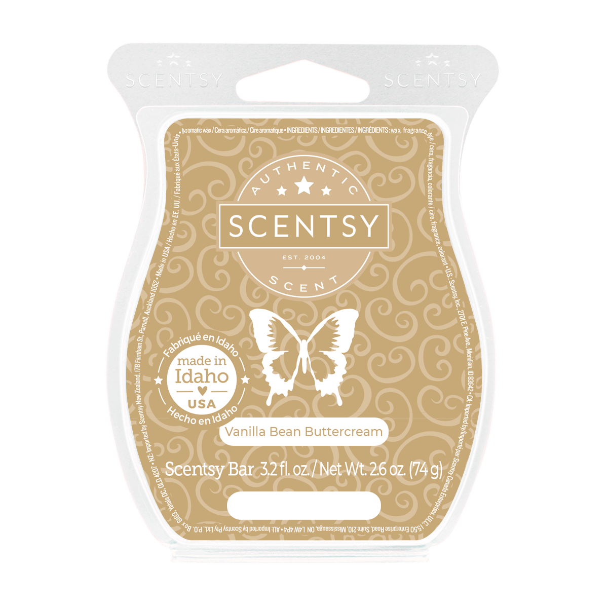 Vanilla Bean Buttercream Scentsy Bar