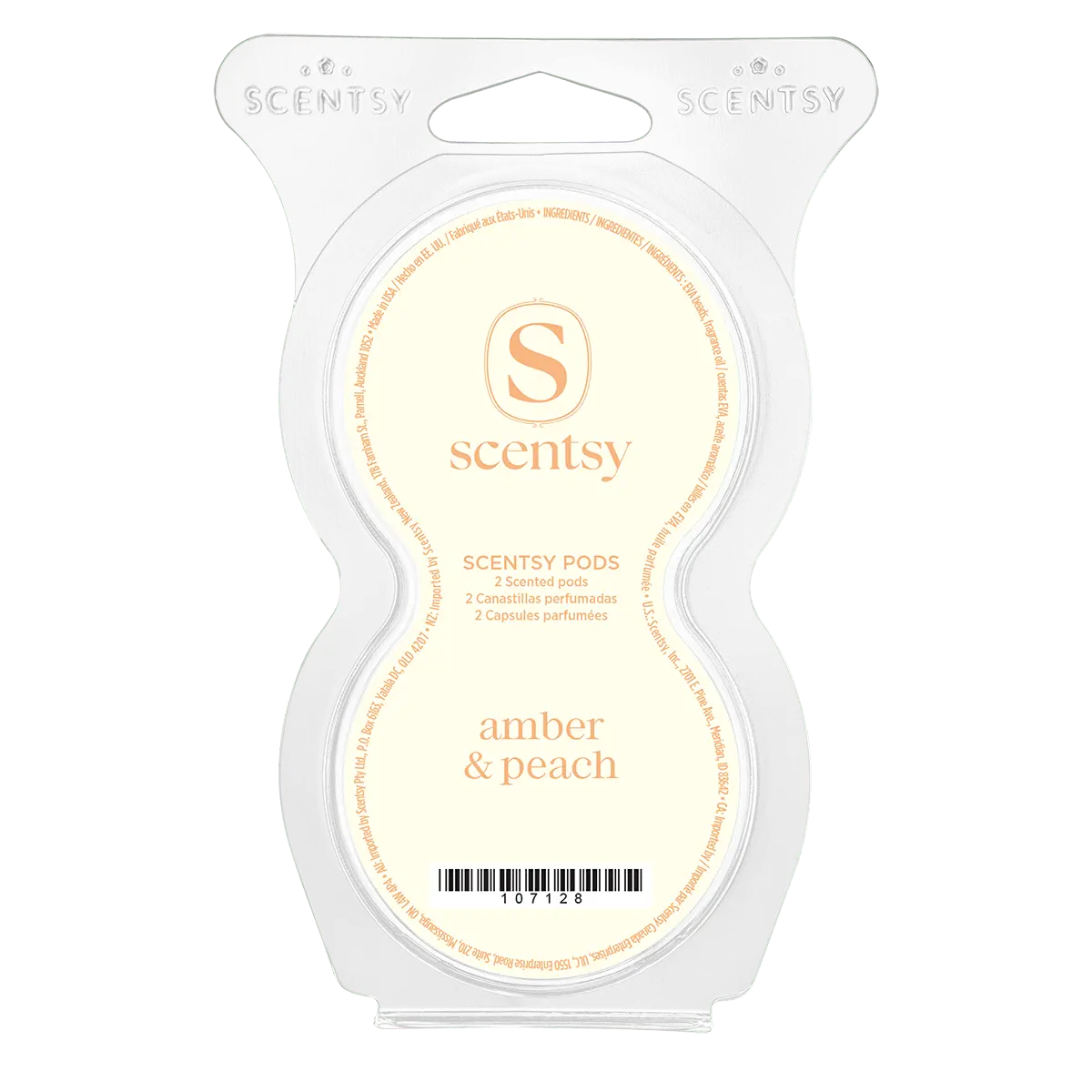Amber & Peach Scentsy Pods Twin Pak